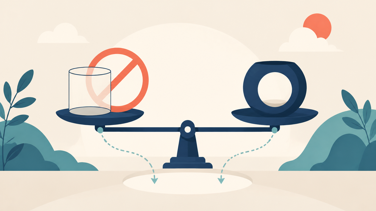 Ilustração editorial sobre A resposta curta: duas formas padrão para dizer “não tenho nada”