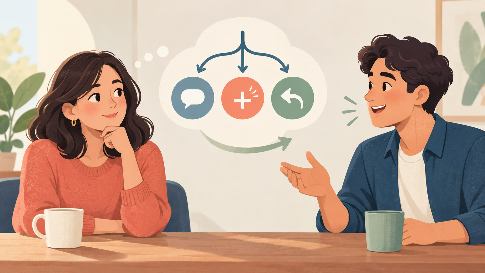 Ilustração editorial sobre Checklist antes de responder