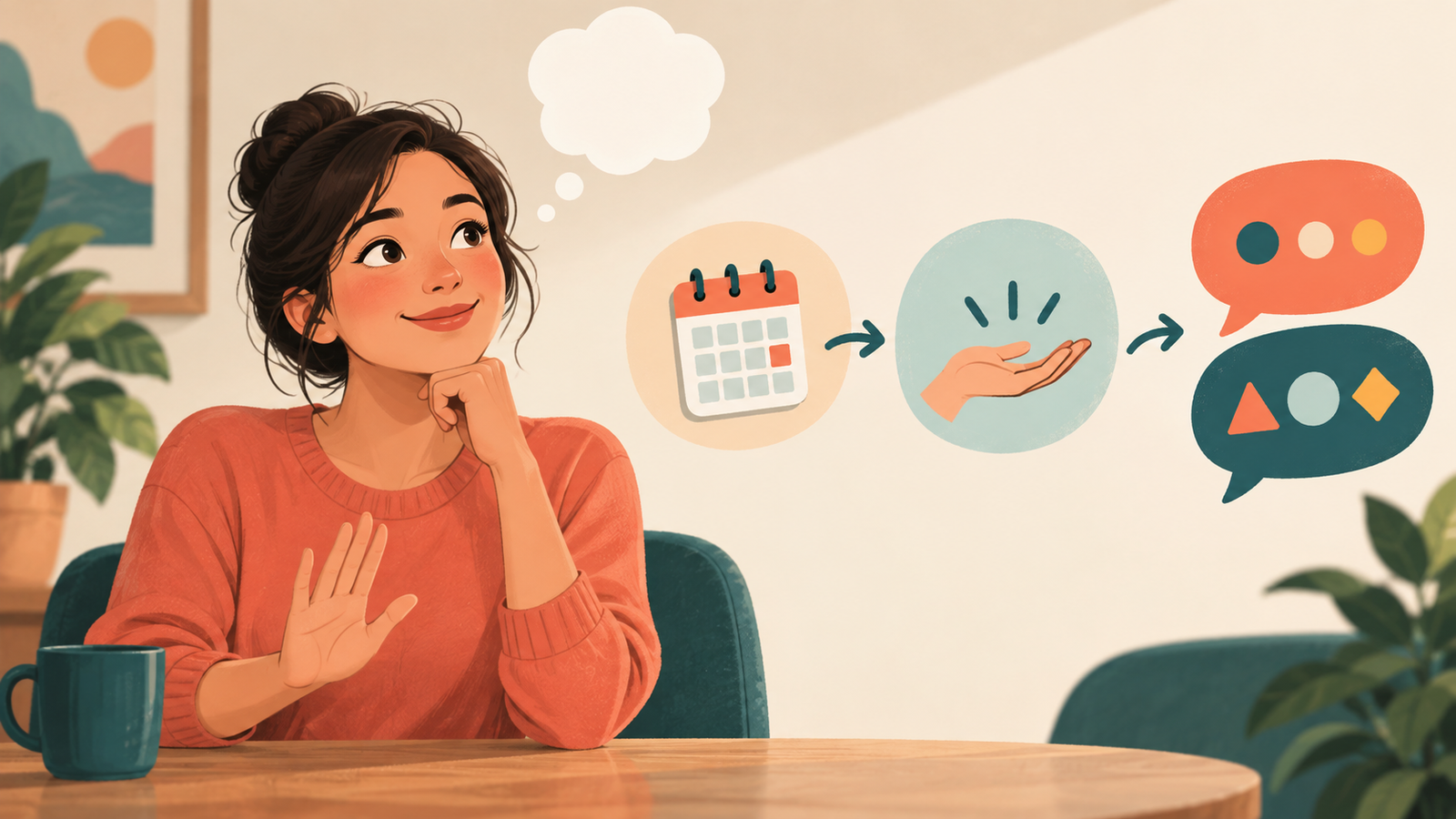 Ilustração editorial sobre Como seguir quando dá branco na hora de responder
