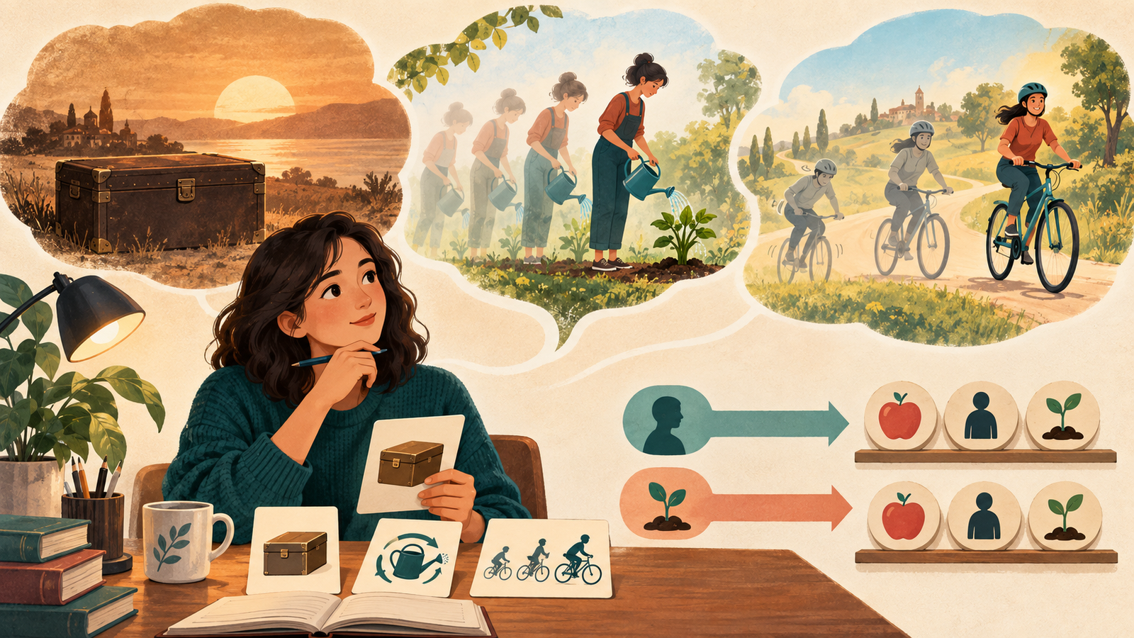 Ilustração editorial sobre Decisão final antes de escrever