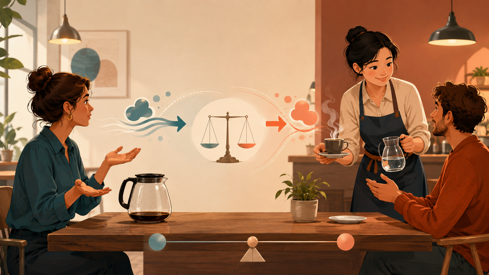 Ilustração editorial sobre O que muda em pergunta: intenção, não só pontuação