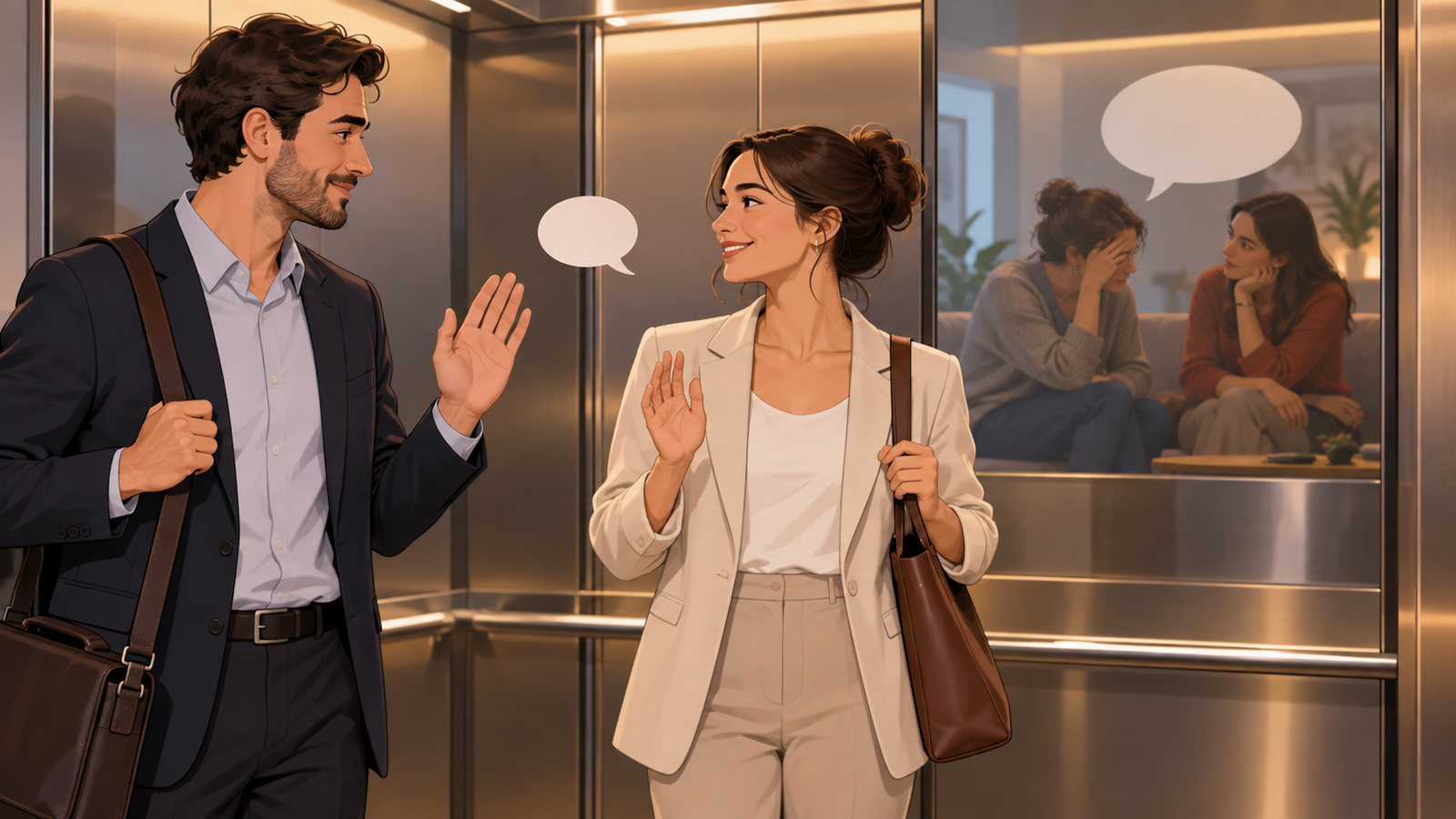 Ilustração editorial sobre Por que “How are you?” nem sempre pede uma resposta longa