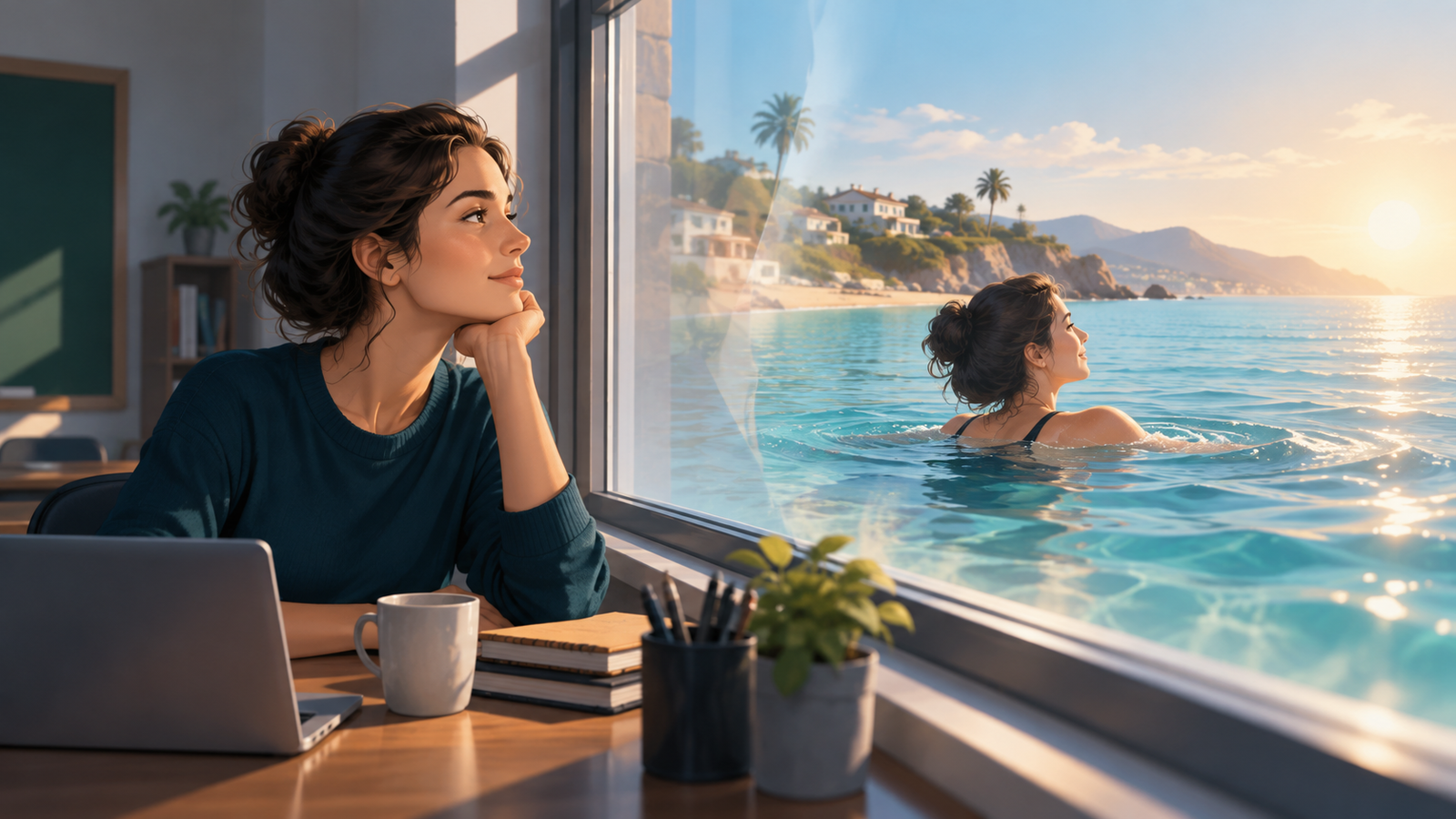 Ilustração editorial sobre Second conditional: quando a hipótese parece distante da realidade